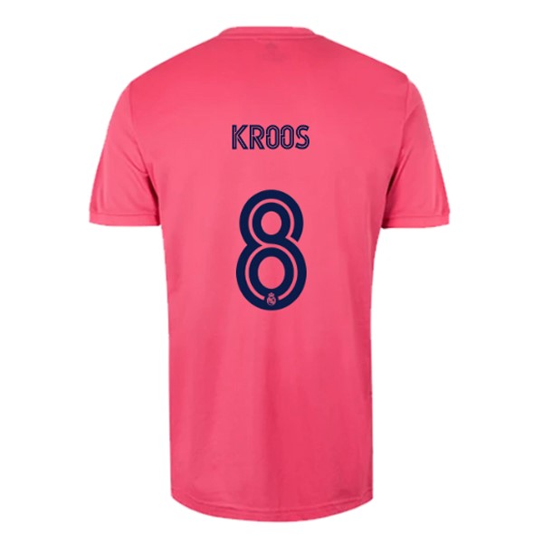 Camiseta Real Madrid Segunda Equipación NO.8 Kroos 2020-2021 Rosa